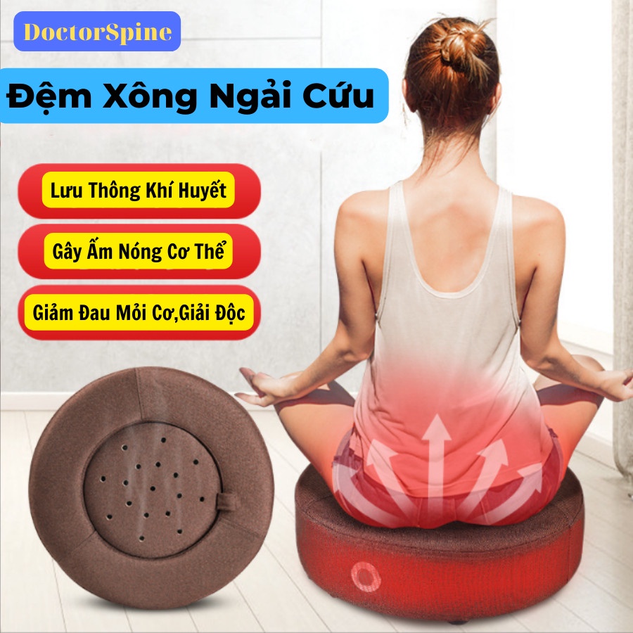 Đệm xông ngải cứu làm nóng,thư giãn giảm đau mỏi cơ thể - có điều chỉnh nhiệt độ