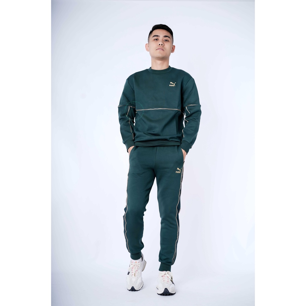 Bộ thể thao nỉ Puma Green 2022