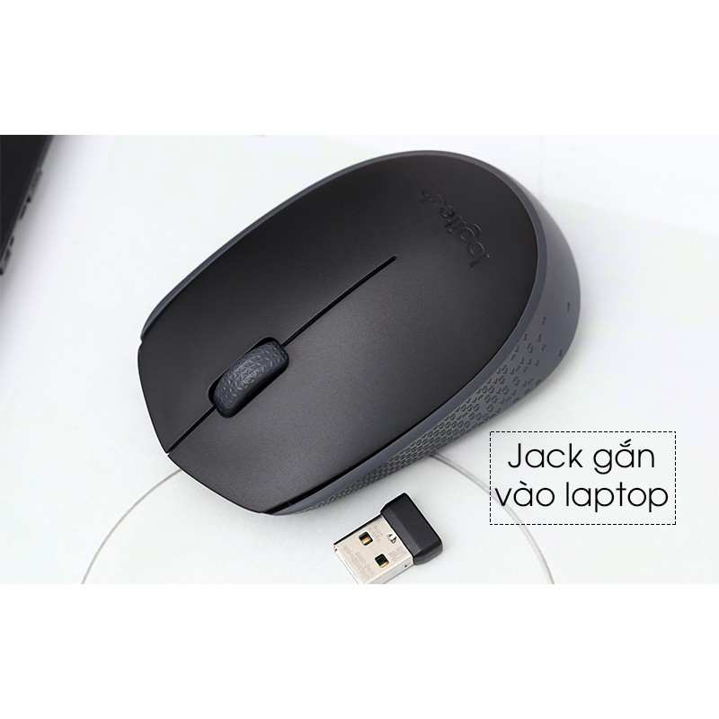 Chuột không dây Logitech M170 Đen