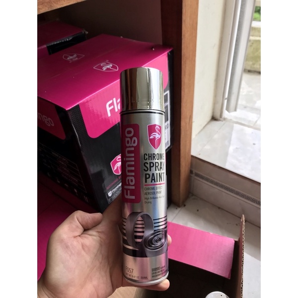 Bình Xịt Sơn Mạ Crom Flamingo F057 330ml