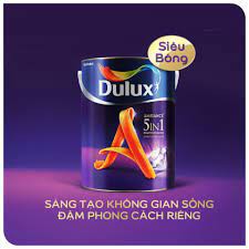 Sơn nước nội thất siêu cao cấp DULUX AMBIANCE 5IN1 DIAMOND GLOW - siêu bóng 66AB 1L