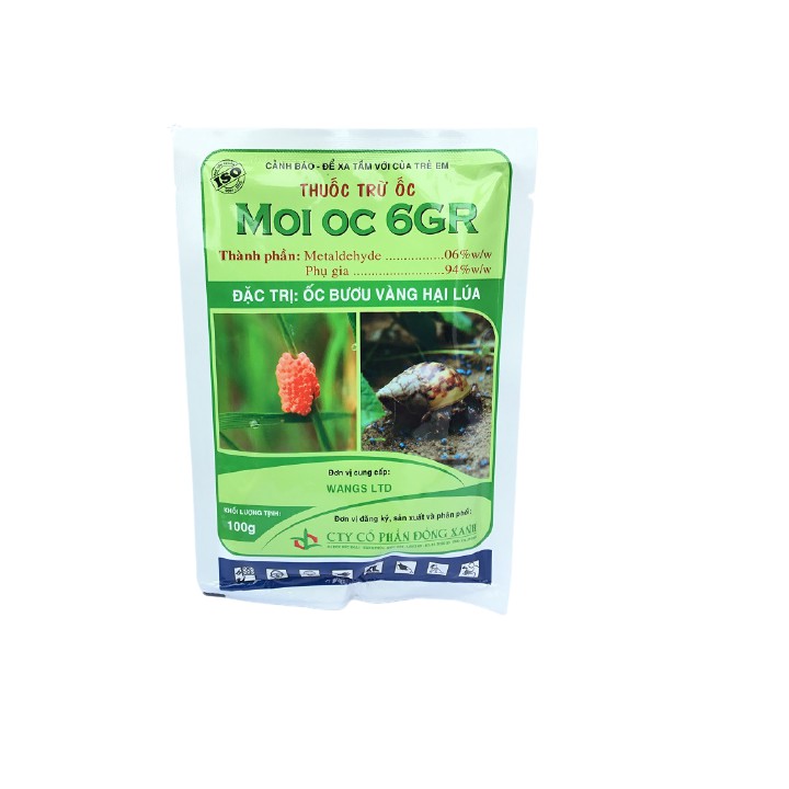 Chế phẩm trừ sên nhớt, ốc bươu vàng Moi Oc 6 GR gói 100g