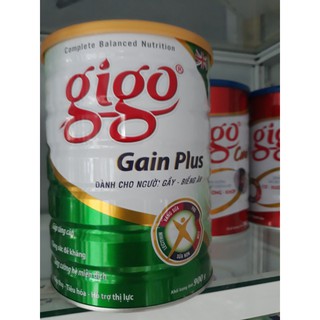Sữa bột Gigo Gain Plus ( dành cho người gầy - tăng cân nhanh hiệu quả ) lon 900g - date xa