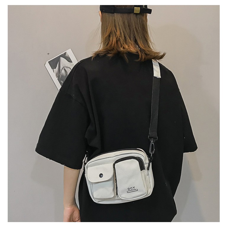 Túi nhỏ đeo chéo D.C.Y mẫu mới phong cách Hàn Quốc mới vải bố siêu bền đẹp