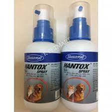 [Mã 159FMCGSALE giảm 8% đơn 500K] HANTOX- Spray thuốc xịt trị ghẻ, ve , bọ chét trên Chó. Chai 100ml