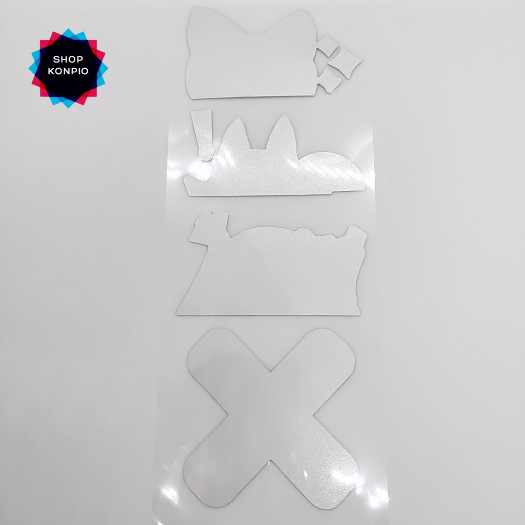 Bộ Tem Sticker Phản Quang Hình Con Mèo Cao Cấp Dán Xe Máy, Ô Tô, Mũ Bảo Hiểm, Chống Thấm Nước, Chống Bay Màu