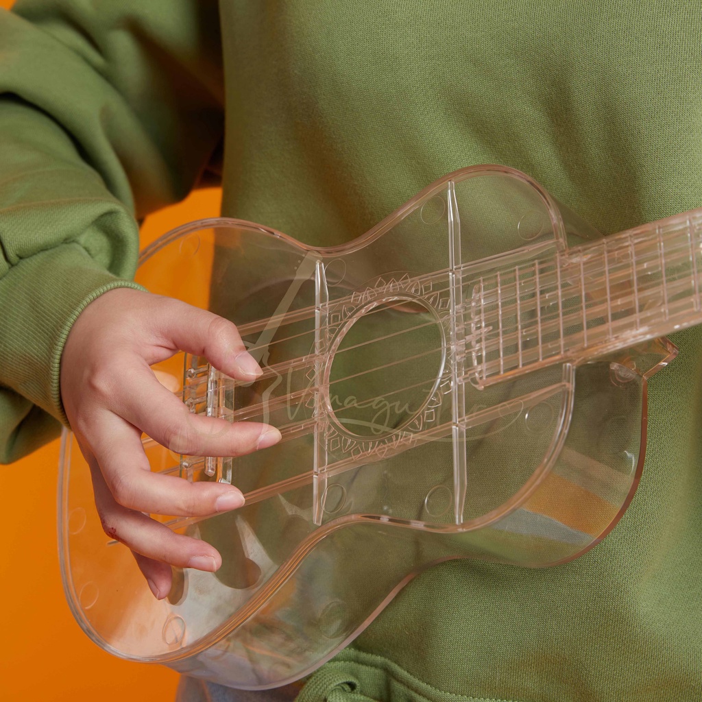 Đàn Ukulele Concert Byla Trong Suốt Kèm Đèn LED - Vinaguitar Phân Phối Chính Hãng