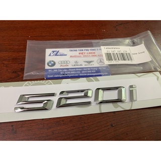 Chữ dán xe bmw 520i - tem xe 520i f10 e60 - logo 520i