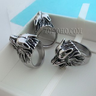 Nhẫn nam, nhẫn đầu sói NZ534