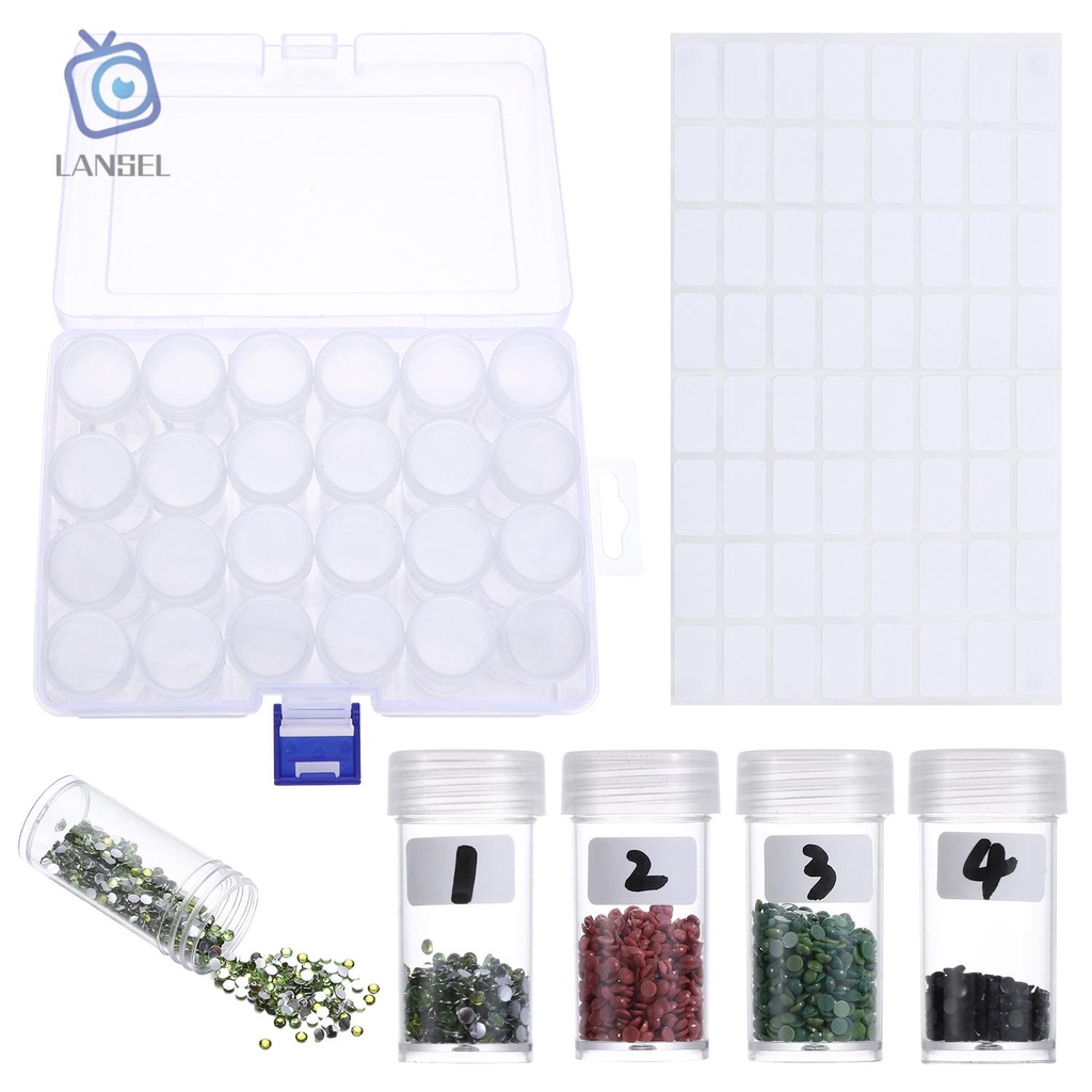 Hộp Nhựa Rỗng Đựng Hạt Cườm Làm Tranh Đính Đá Diy