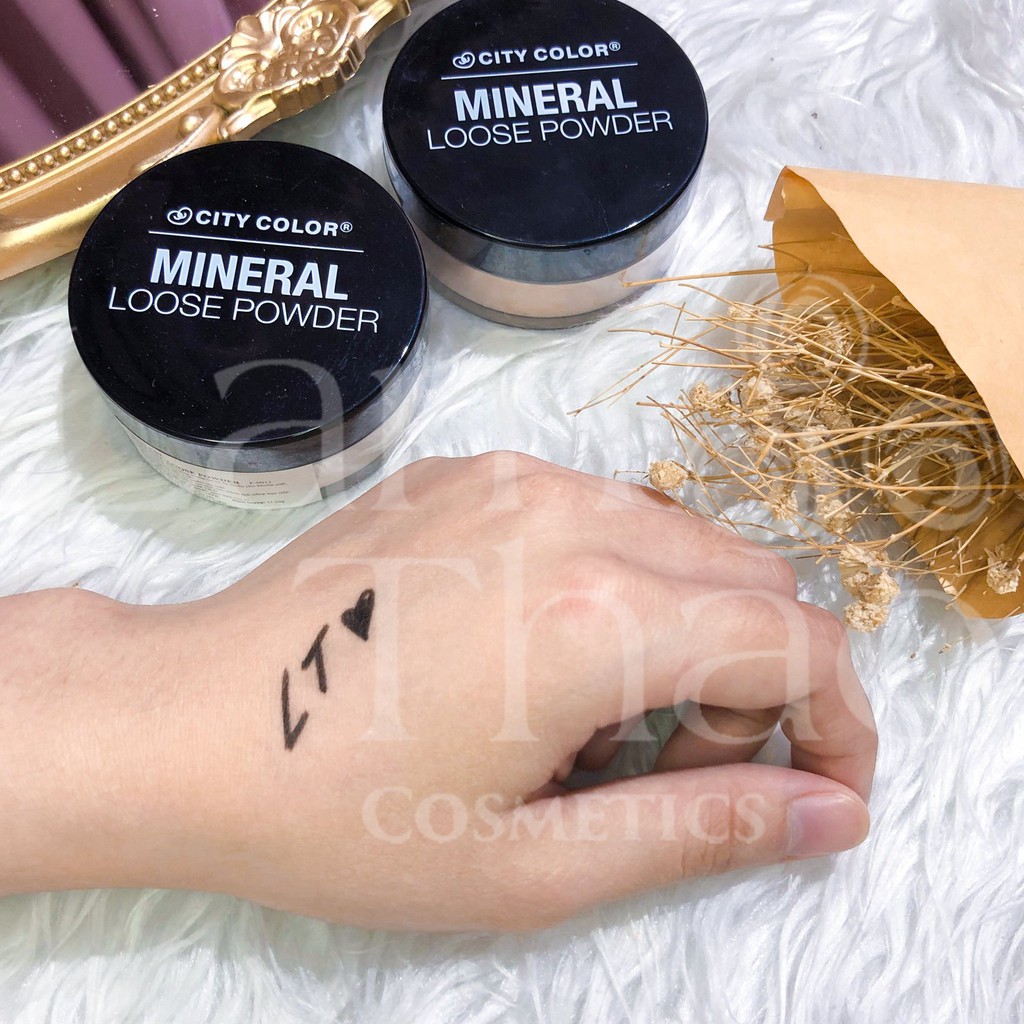 Phấn Phủ Kiềm Dầu City Color Mineral Loose Powder