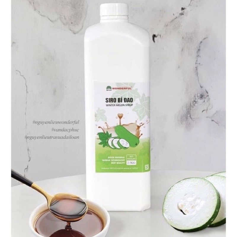Siro bí đao Wonderful tách lẻ 100ml