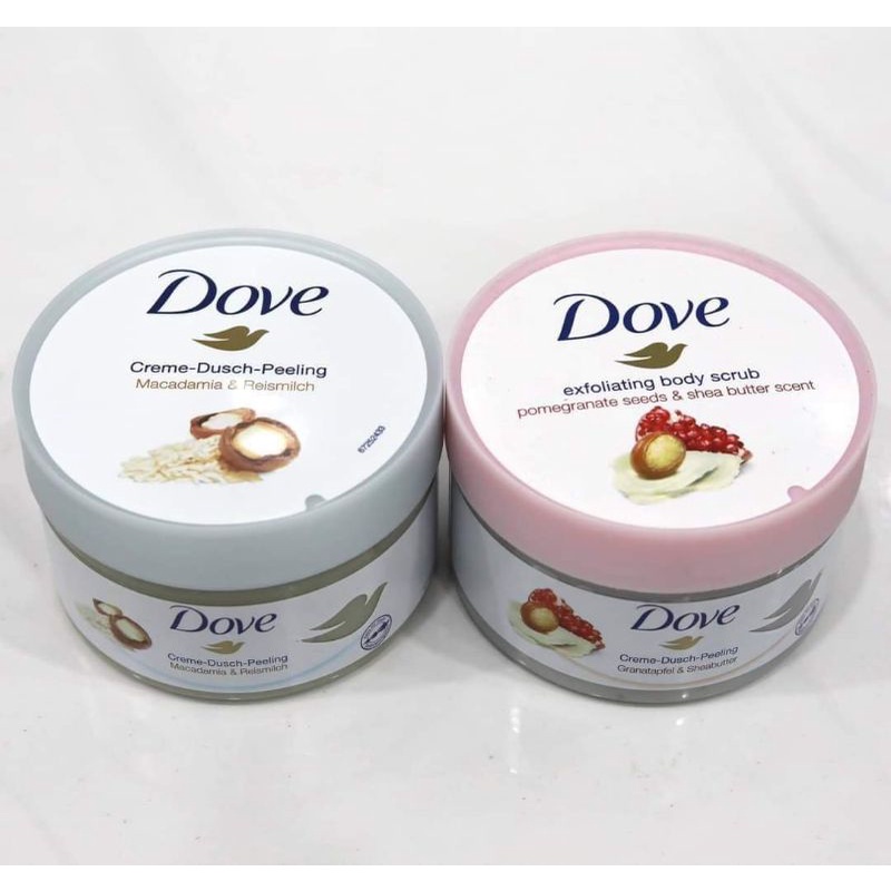Kem Tẩy Da Chết Toàn Thân, Body DOVE Creme Dusch Peeling 225ml Bản Đức