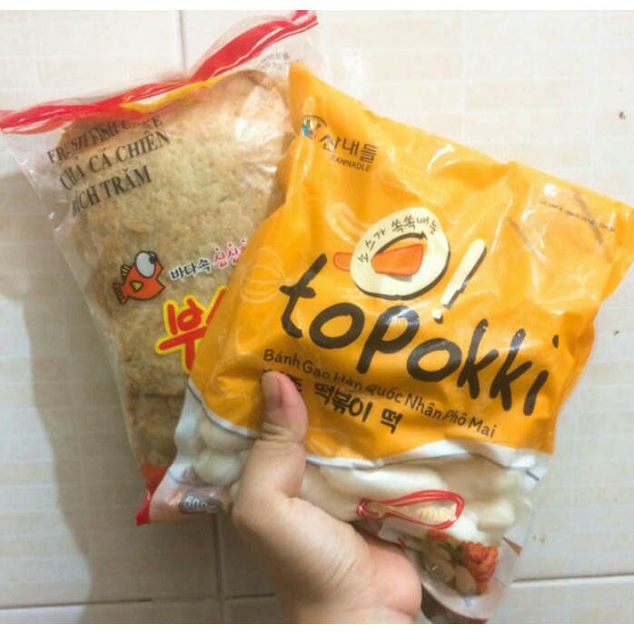 COMBO 1kg TOKBOKKI PHÔ MAI +450G CHẢ CÁ HÀN QUỐC + 100G NƯỚT SỐT