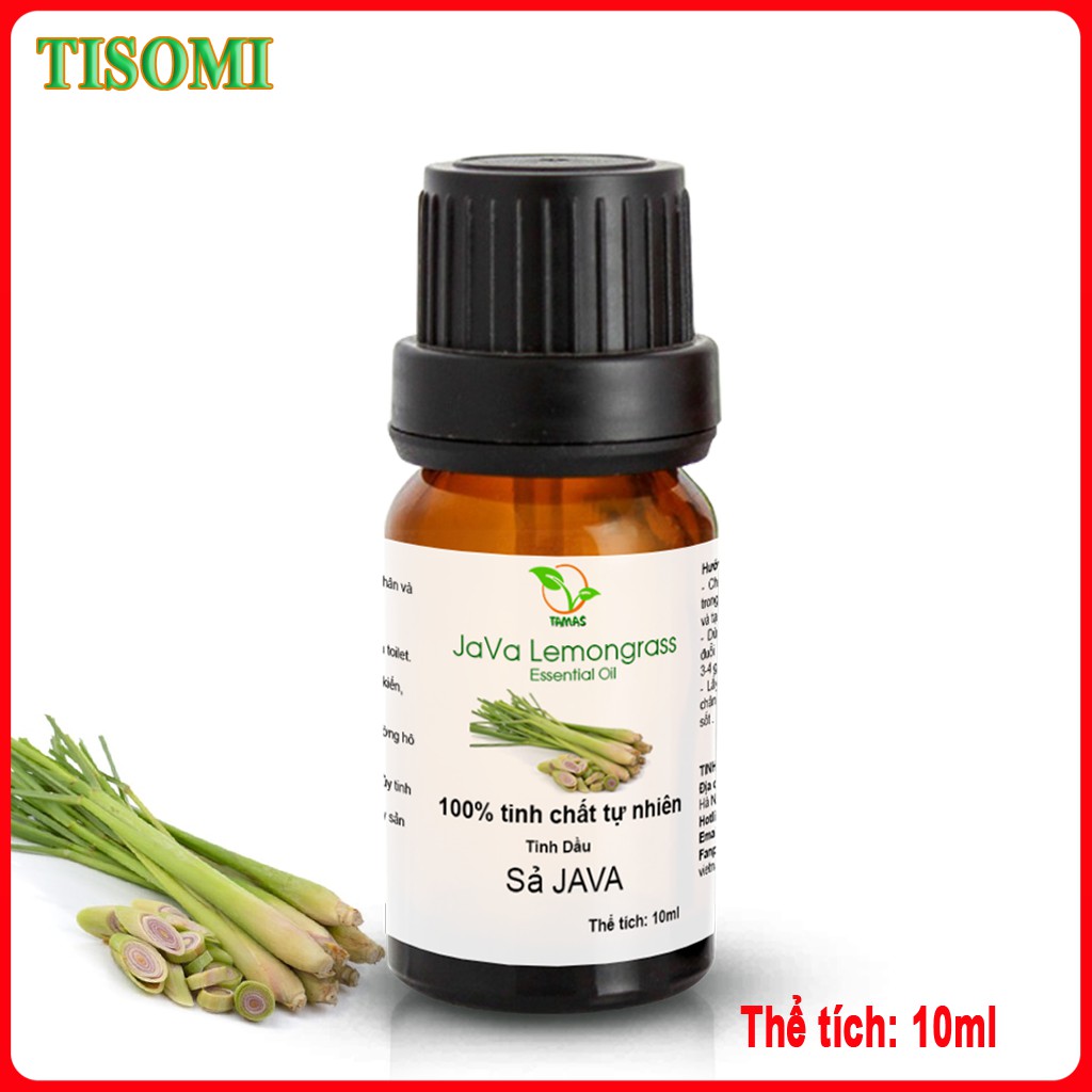 Combo 3 chai tinh dầu Sả Java nguyên chất 10ml- Tinh dầu xông phòng, khử mùi, kháng khuẩn, đuổi muỗi và côn trùng