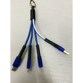 CÁP SẠC ĐA NĂNG 3 ĐẦU LIGHTNING TYPE C VÀ MICRO USB