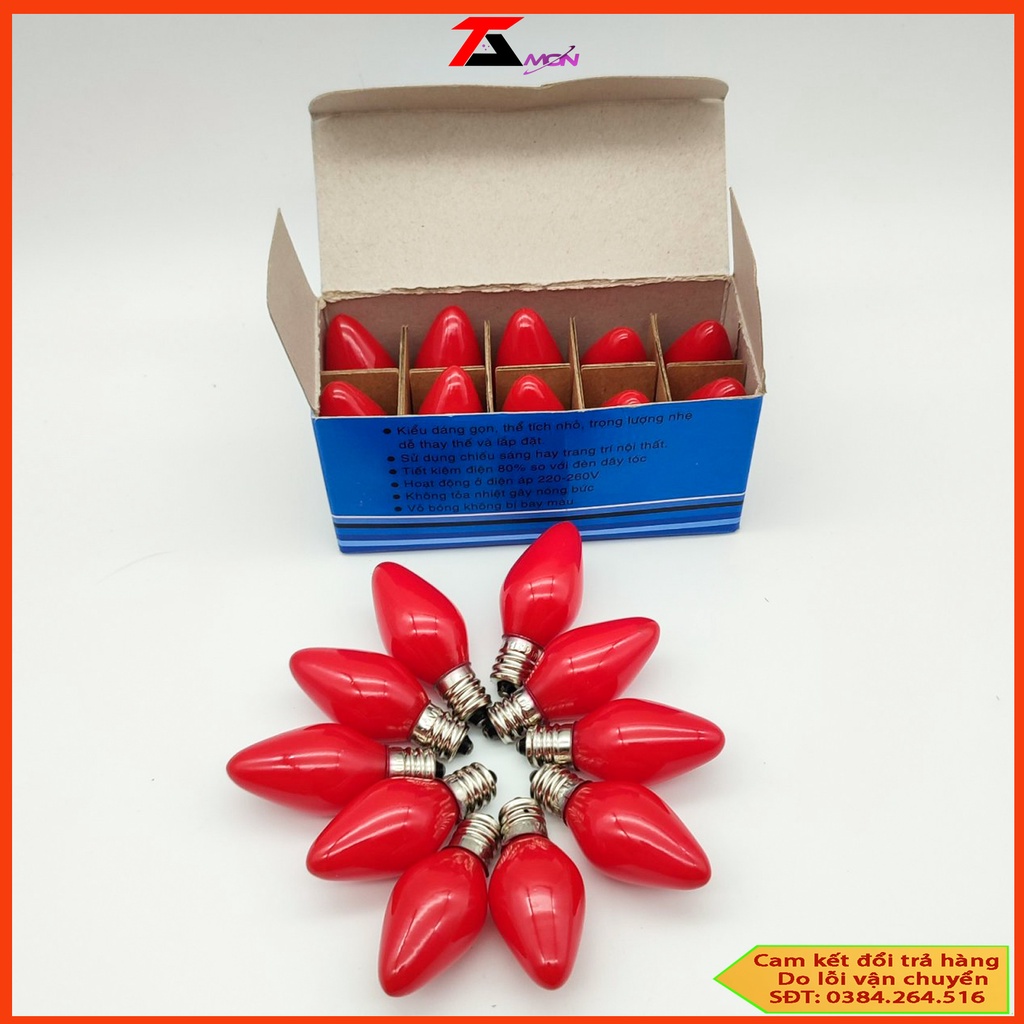Bóng đèn led trái ớt 1w  - bóng đèn cana led tiết kiệm điện năng - đèn bàn thần tài