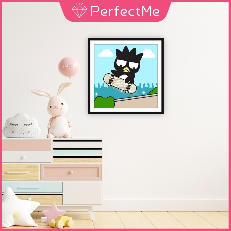 Bộ Tranh Đính Đá 5d Tự Làm 30x30cm Hình Mèo Hello Kitty