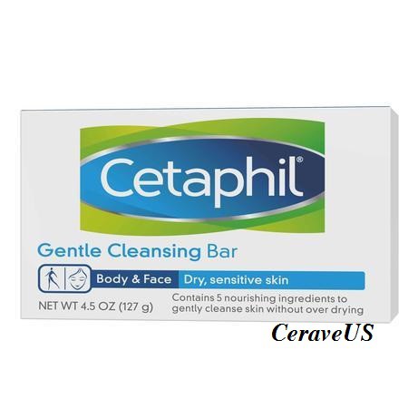 Thanh xà phòng rửa mặt &amp; tắm sạch sâu Cetaphil Deep Cleansing Bar
