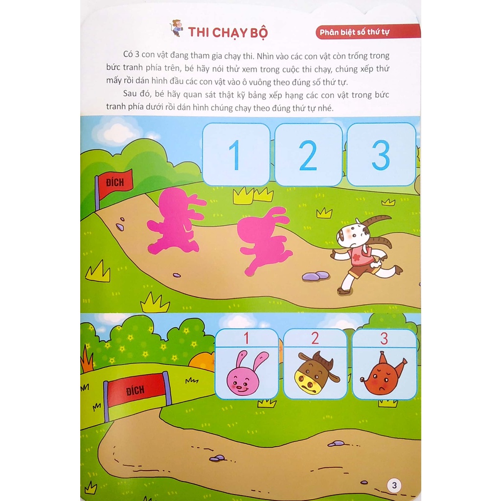 Sách 178 Stickers - Bóc Dán Thông Minh Phát Triển Khả Năng Tư Duy Toán Học (3 - 4 Tuổi) - Tập 1