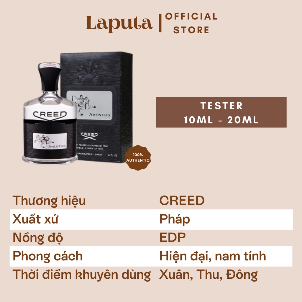 Nước Hoa Nam Creed Aventus For Men EDP Huyền thoại, Mẫu thử 5ml,10ml