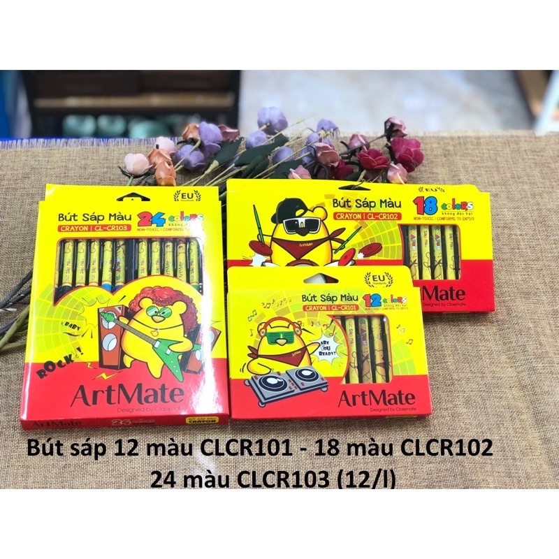 Bút Sáp màu Classmate 12 màu / 18 màu / 24 màu - CR101/102/103