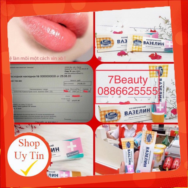 VASELINE NGA DƯỠNG MÔI PHUN XĂM