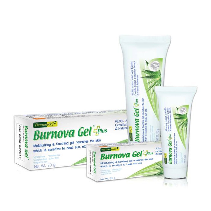 Gel thoa bỏng tái tạo da tổn thương burnova gel plus thái lan - ảnh sản phẩm 2