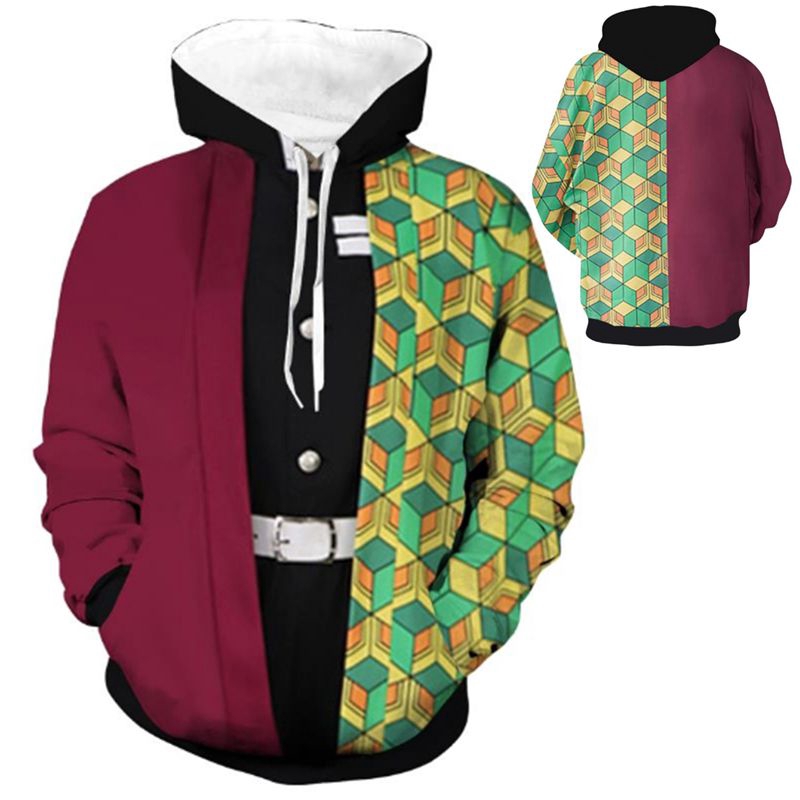 Demon Slayer:Kimetsu No Yaiba 3D Hood Coat Sweatshirt Hooded Jacke Pullover