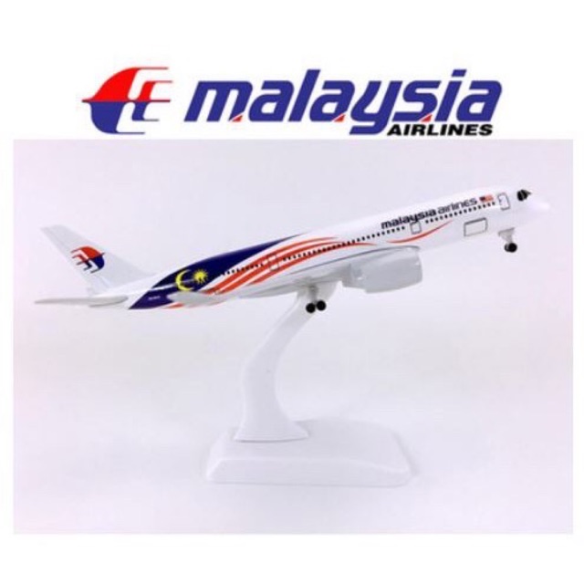 [ishop268] ⚡️[giá sỉ] Mô hình máy bay sắt 20cm Malaysia airline có bánh xe - Mua hàng an tâm