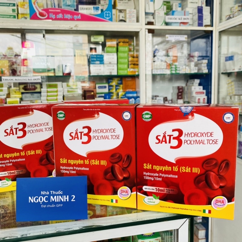 ✅ [Chính Hãng] Sắt 3 Hydroxyde polymal tose , SẮT 3(sắt nguyên tố ) HYDROXYDE POLYMAL 150mg/10ml
