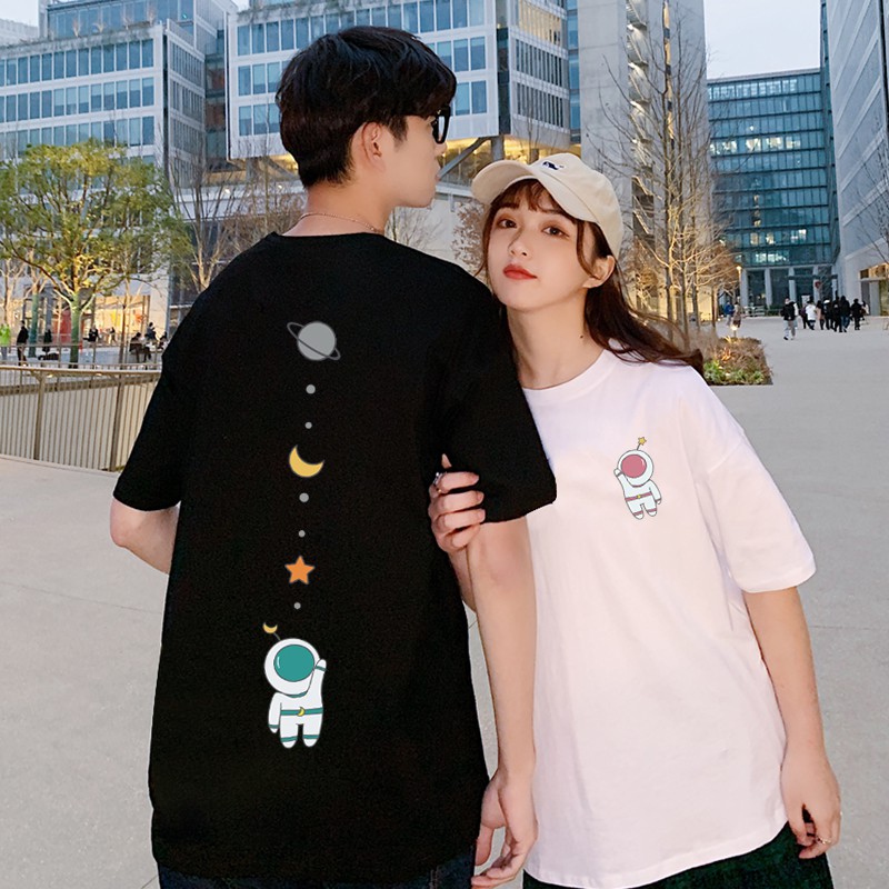 Áo thun nam nữ unisex tay lỡ phông form rộng teen cổ tròn oversize cotton giá rẻ basic đen trắng tee pull PHG01