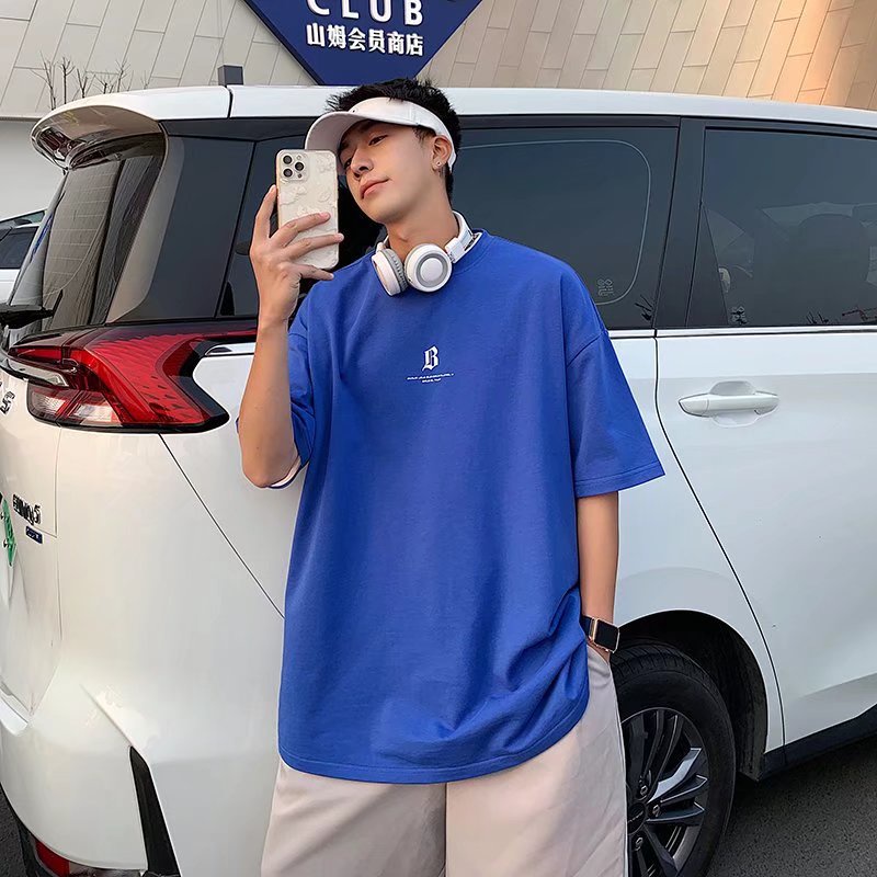 Áo Thun Nam Tay Ngắn In Chữ Thời Trang Trẻ Trung