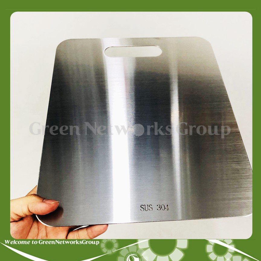 Thớt inox kháng khuẩn SUS 304 30x25cm Greennetworks