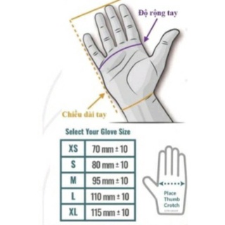 1000 Chiếc găng tay cao su y tế không bột nitrile