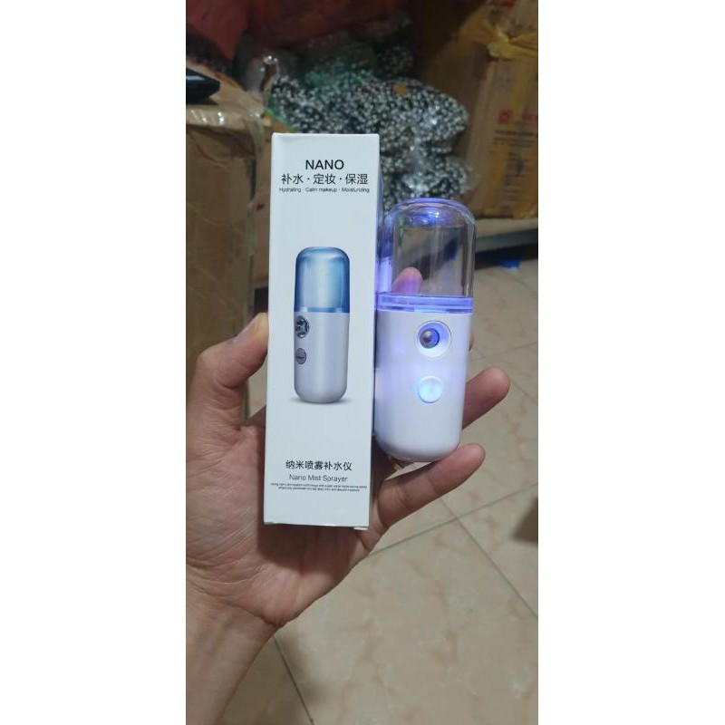 Máy Phun Sương Xông Hơi Mặt NaNo Mini Cầm Tay Hỗ Trợ Dưỡng Da Cấp Nước Tối Đa | BigBuy360 - bigbuy360.vn