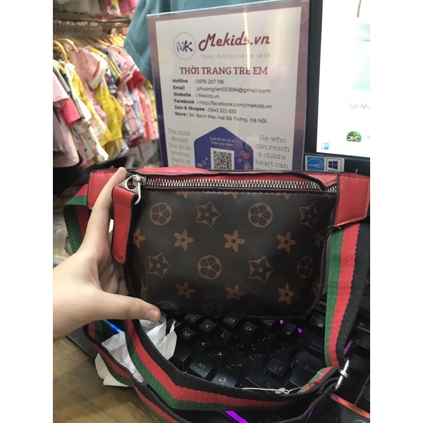 tui bao tử đeo chéo LV GC Louis vuiton gucci
