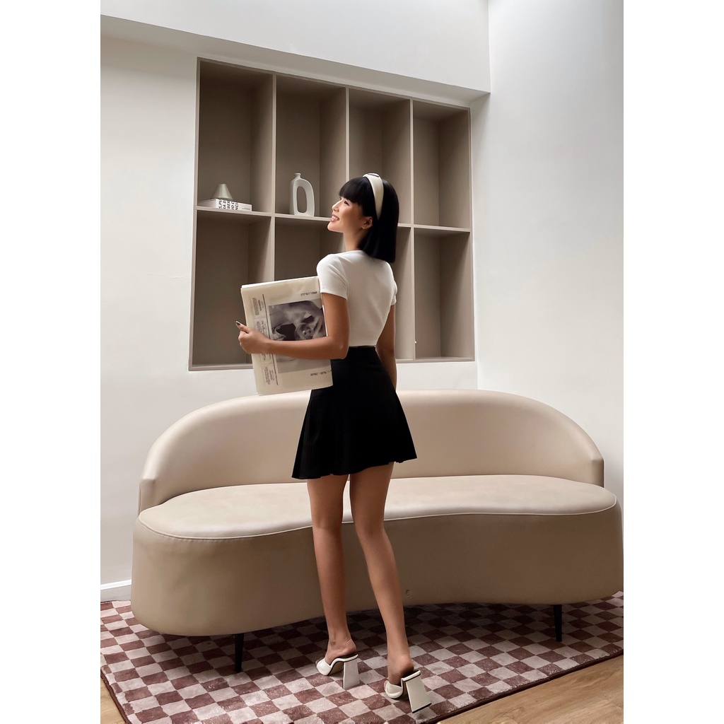 Áo croptop nữ tay ngắn dây chéo | EIRA TOP - CLÉLIE