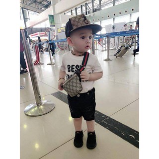 Túi bao tử cho bé , gc nâu đeo chéo