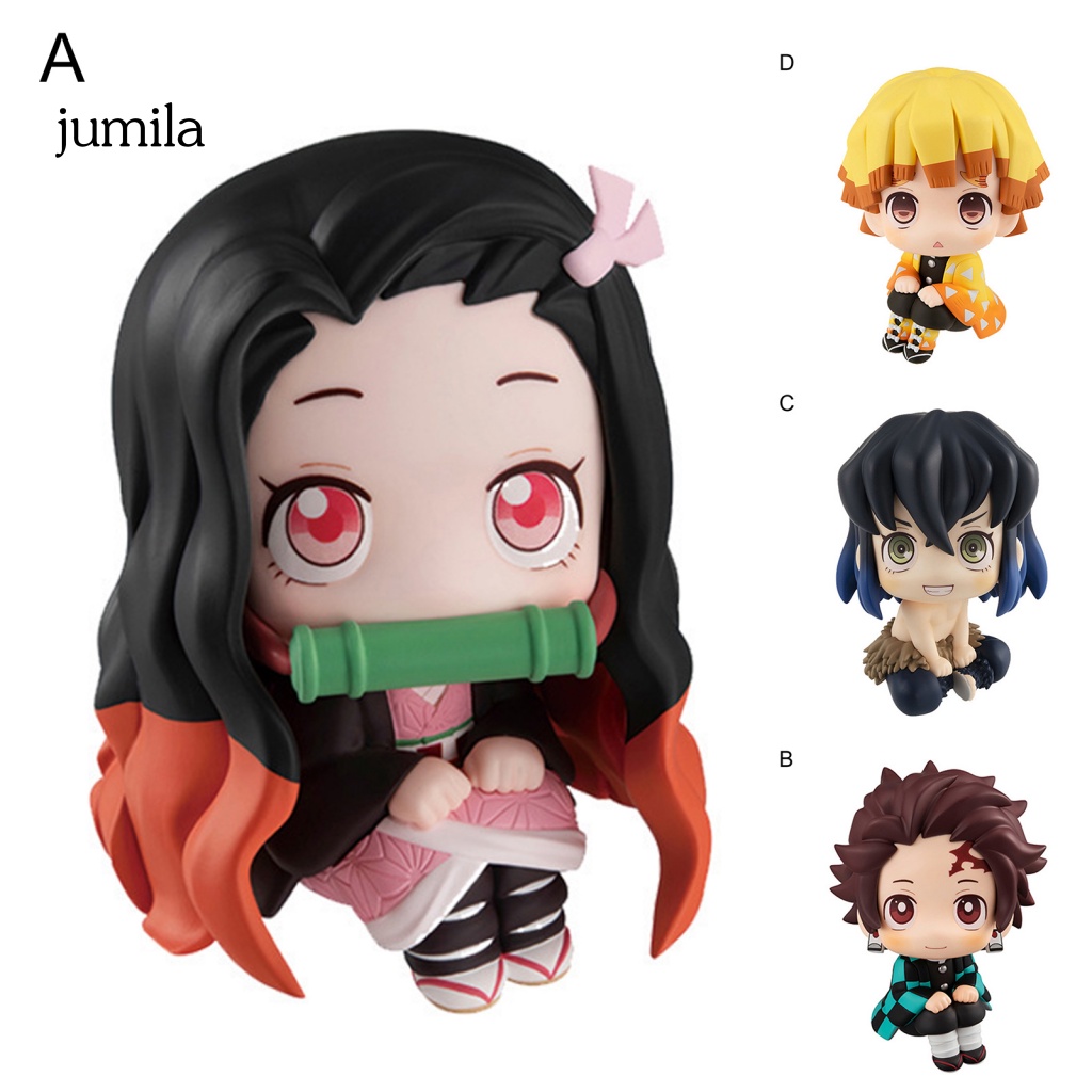 Mô Hình Nhân Vật Nezuko Zenitsu Tanjirou Giyu Inosuke Mini Dùng Làm Quà Lưu Niệm
