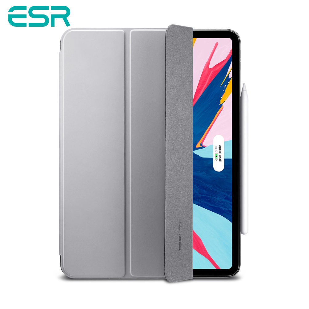 Bao Da iPad Pro 12.9 2020 ESR MAGNETIC Hỗ Trợ Sạc Apple Pencil, Nắp Đóng Mở Nam Châm Hít, Tắt Mở Tự Động - Chính Hãng