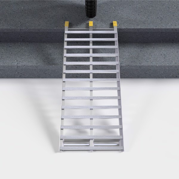 Cầu dắt xe máy  hợp kim nhôm 105x42cm cho thềm nhà từ 31- 35cm