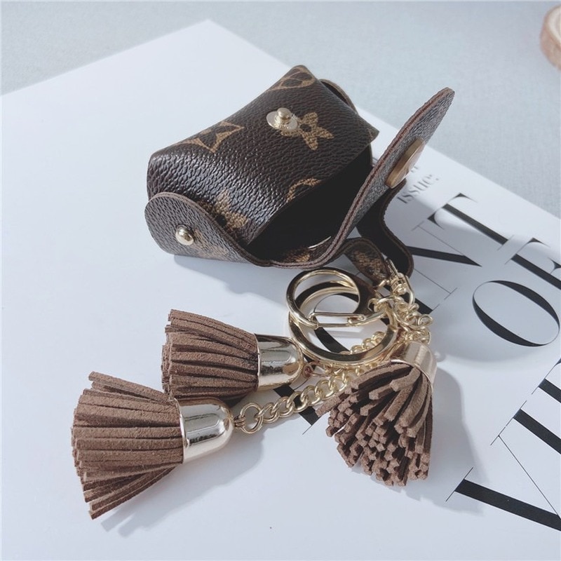 Móc chìa khóa bằng da kiểu dáng sáng tạo dễ thương