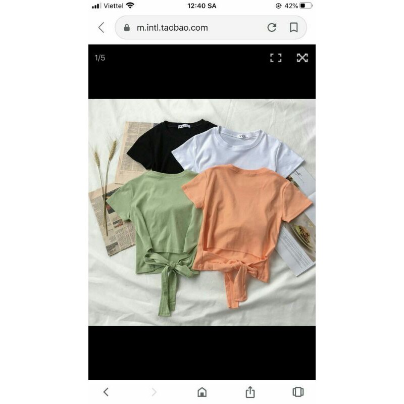 Áo croptop thắt lưng