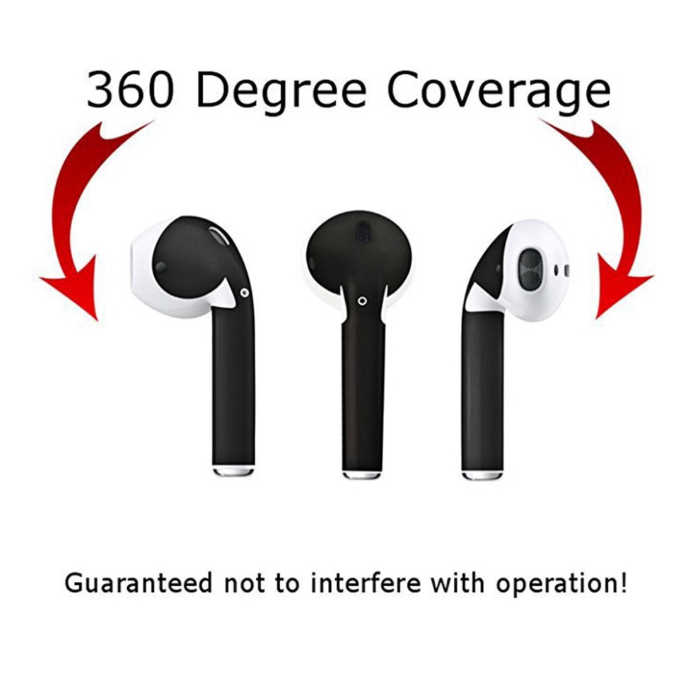 Sale 69% Bộ miếng dán bảo vệ cho tai nghe Apple Airpod, Black Giá gốc 21000đ- 49C153