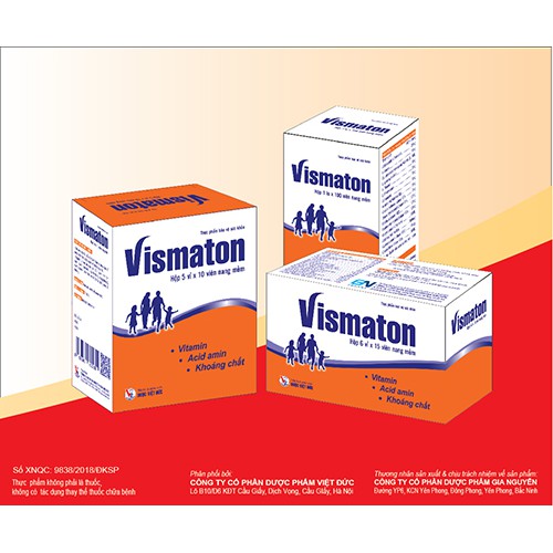 Viên uống bổ sung vitamin và khoáng chất VISMATON, hộp 50 viên