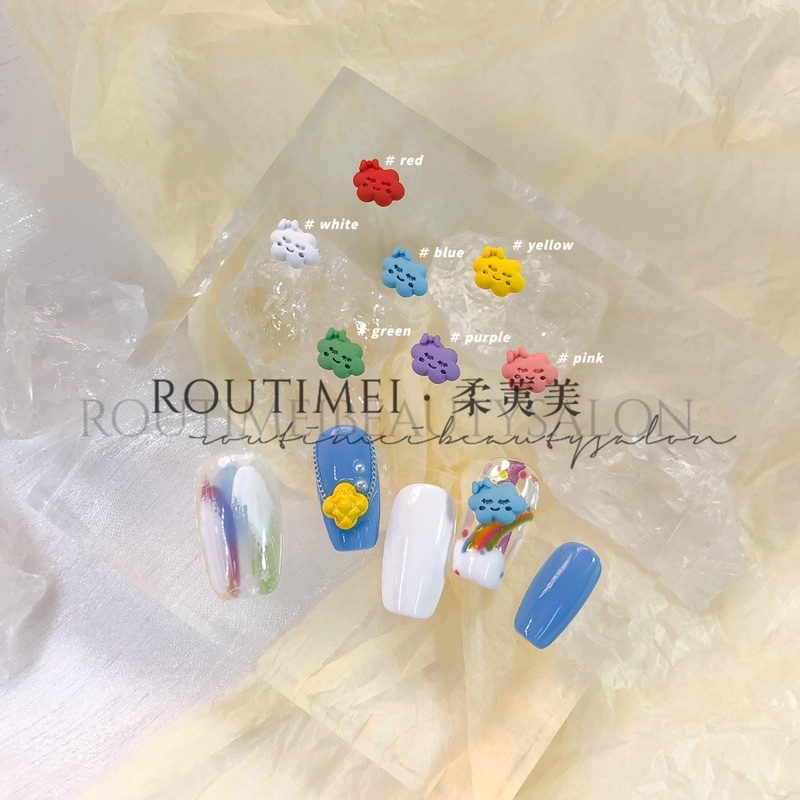 Charm mây mix nhiều màu trang trí nail/móng tay