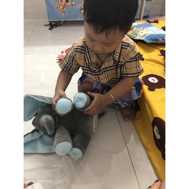 [ Gía siêu rẻ ] Voi bông chạy pin biết hát, vểnh tai