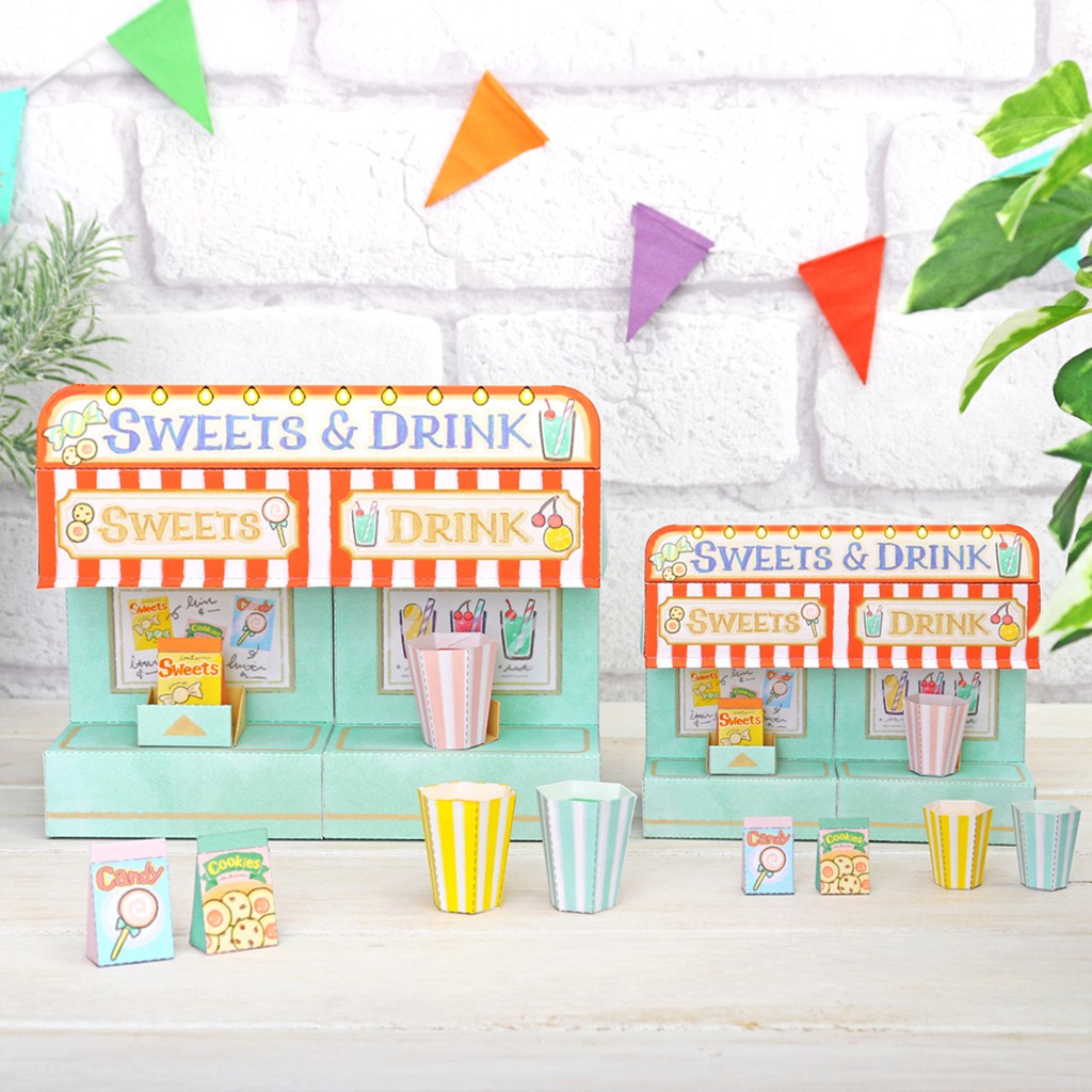 Mô hình giấy đồ chơi Drink & Suites Bar Mini