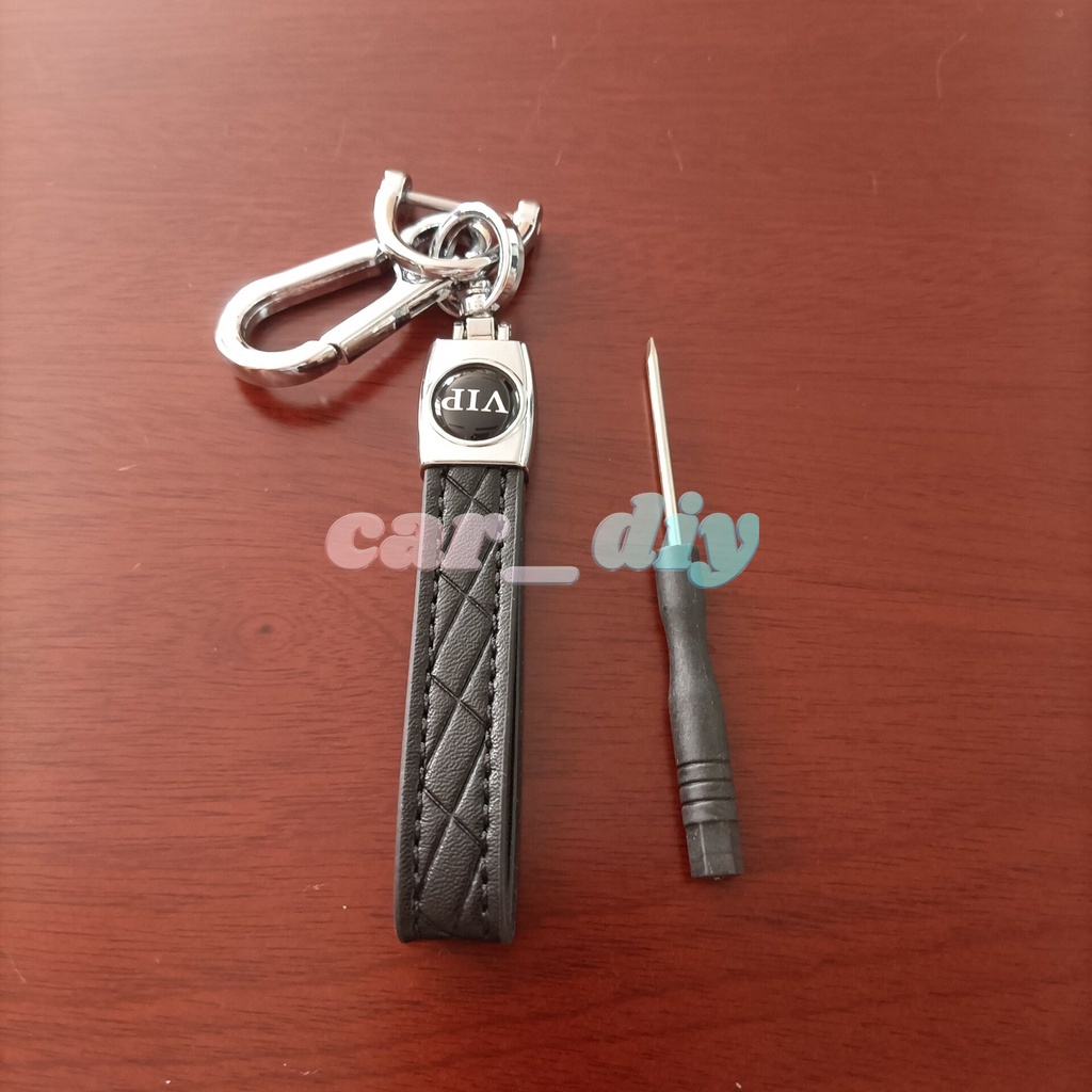 Mới Móc Khóa Da Kim Loại Gắn Xe Máy Độc Đáo Giá Đỡ